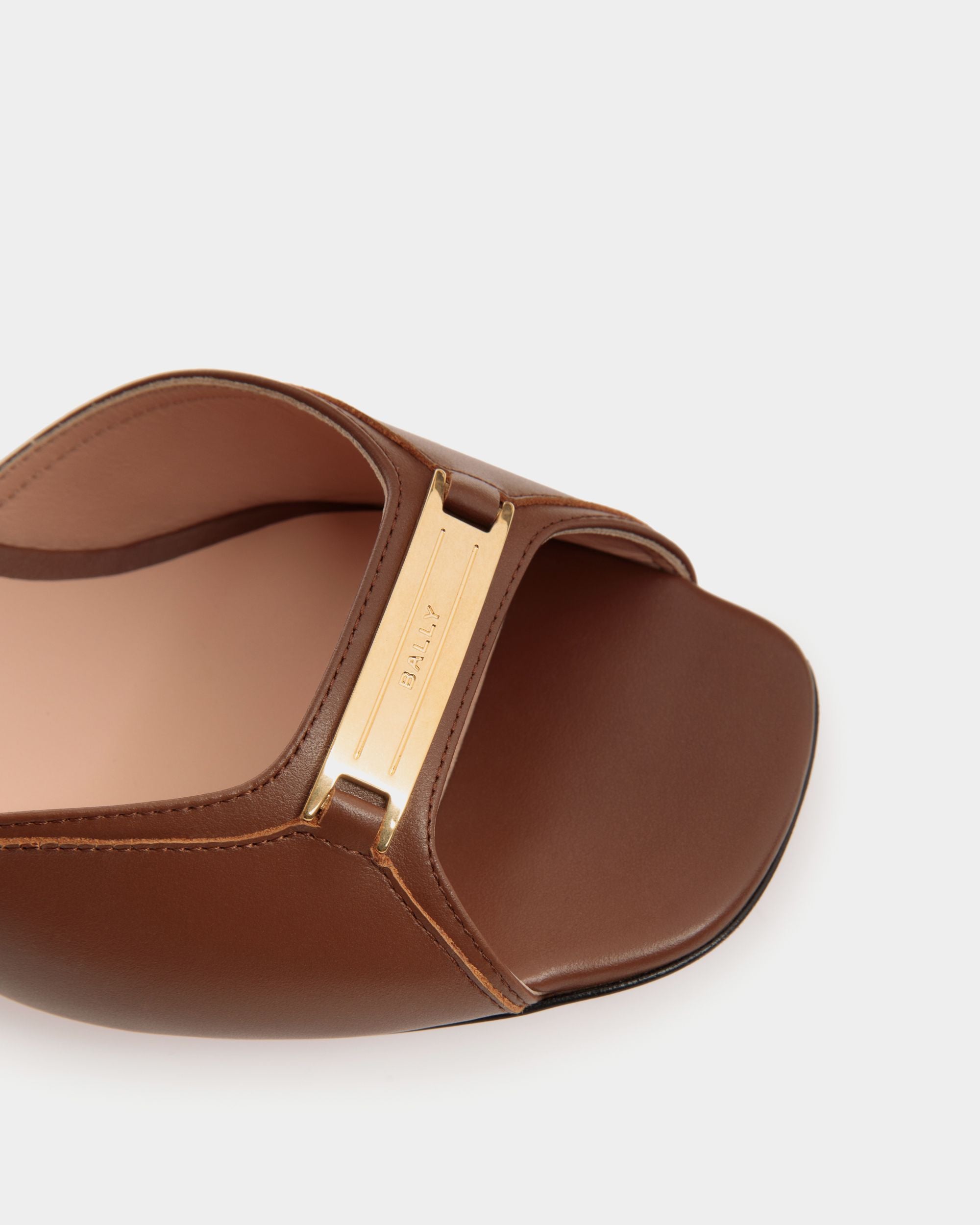 Deco Sandal in Brown Leather - Damen - Bally - 05
