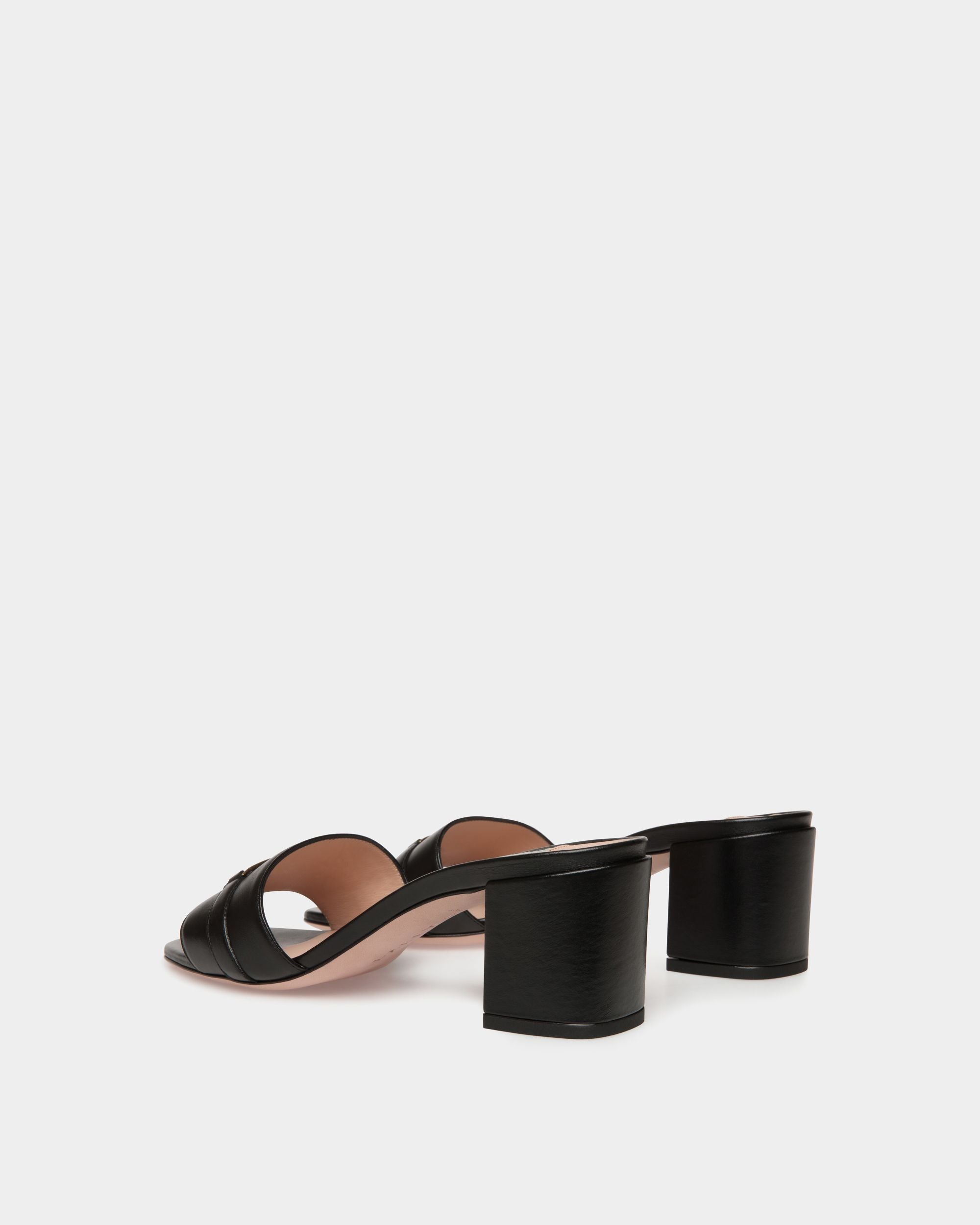 Deco Sandal in Black Leather - Damen - Bally - 03