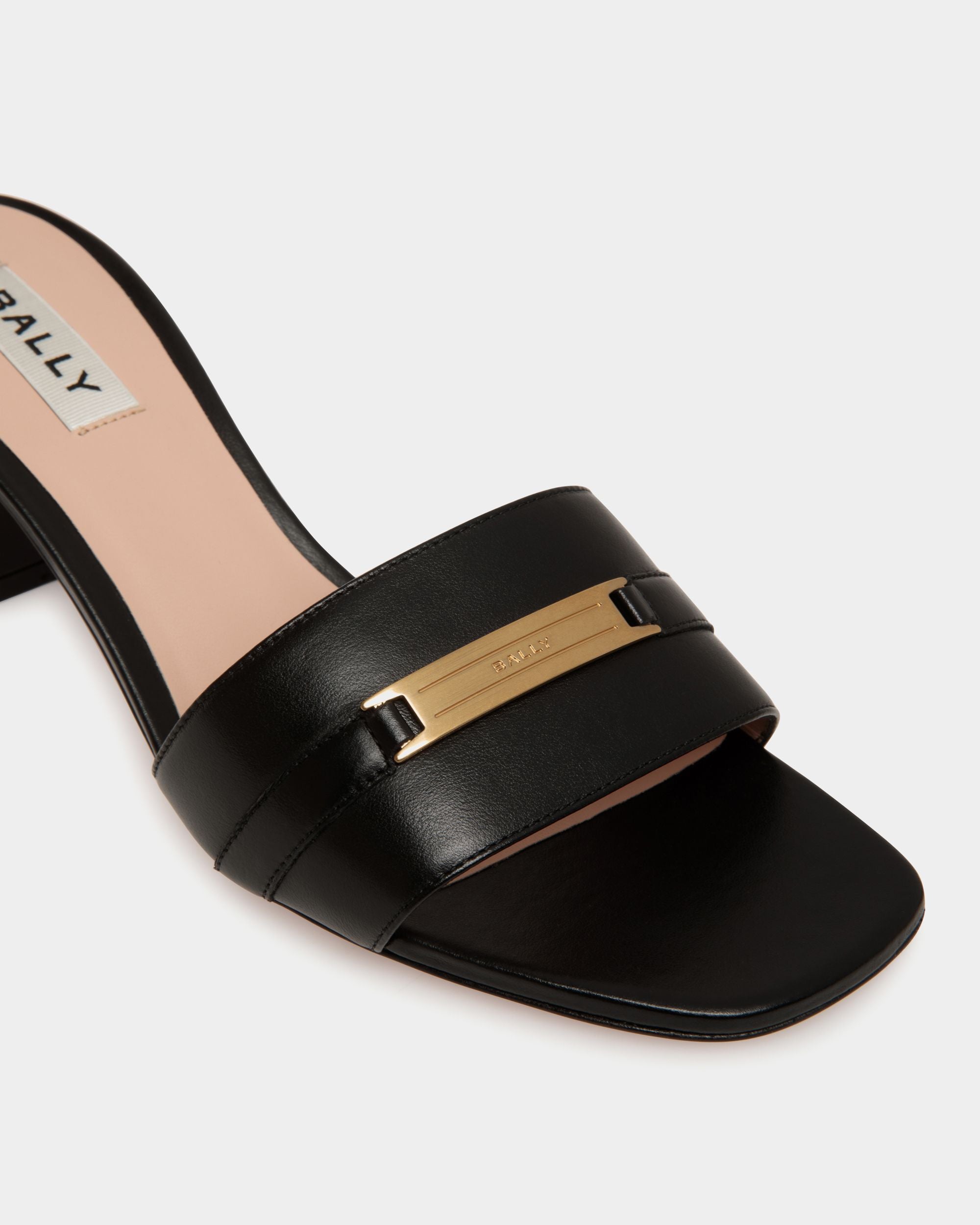 Deco Sandal in Black Leather - Damen - Bally - 05