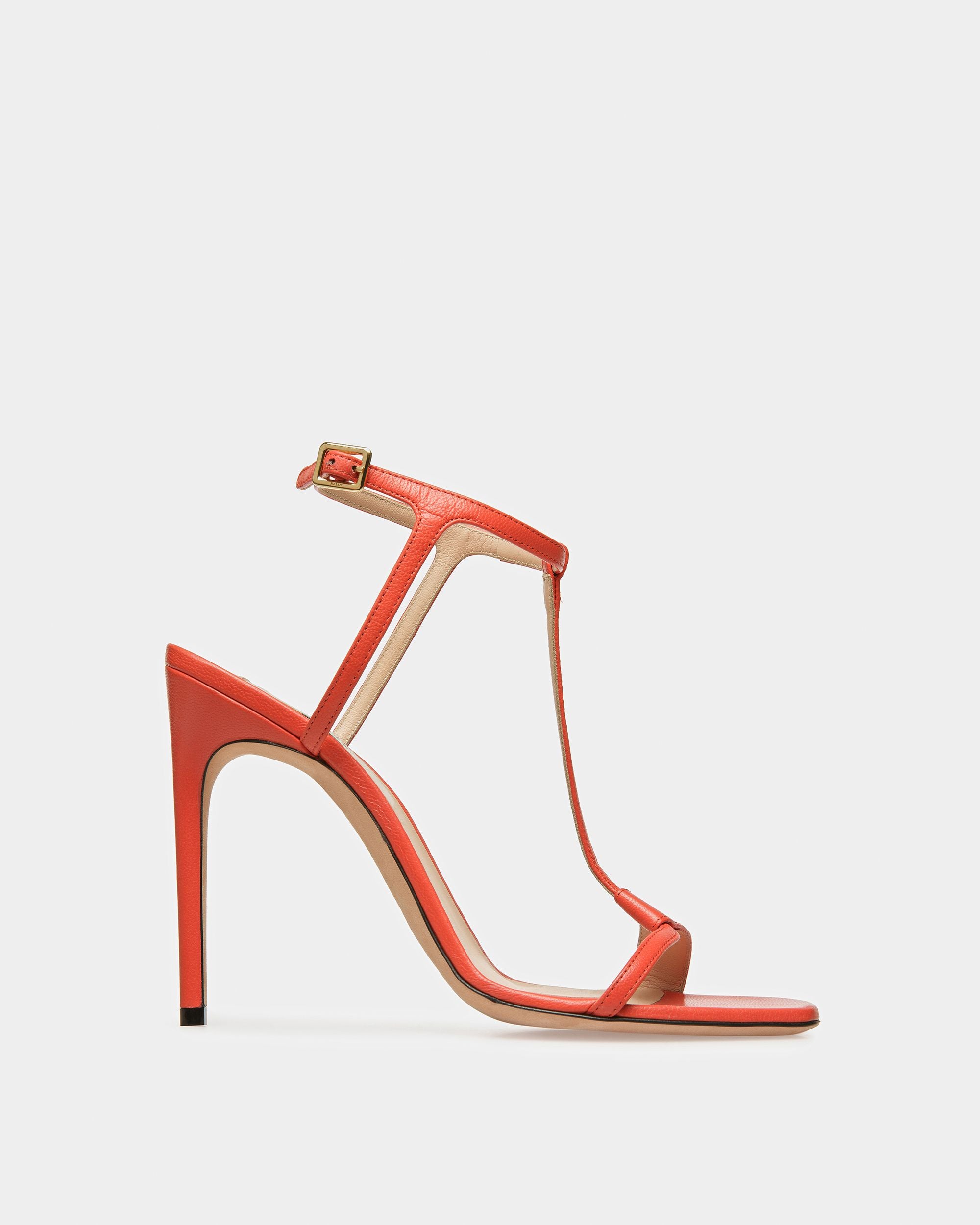 Natalia Ledersandalen In Orange - Damen - Bally - 01