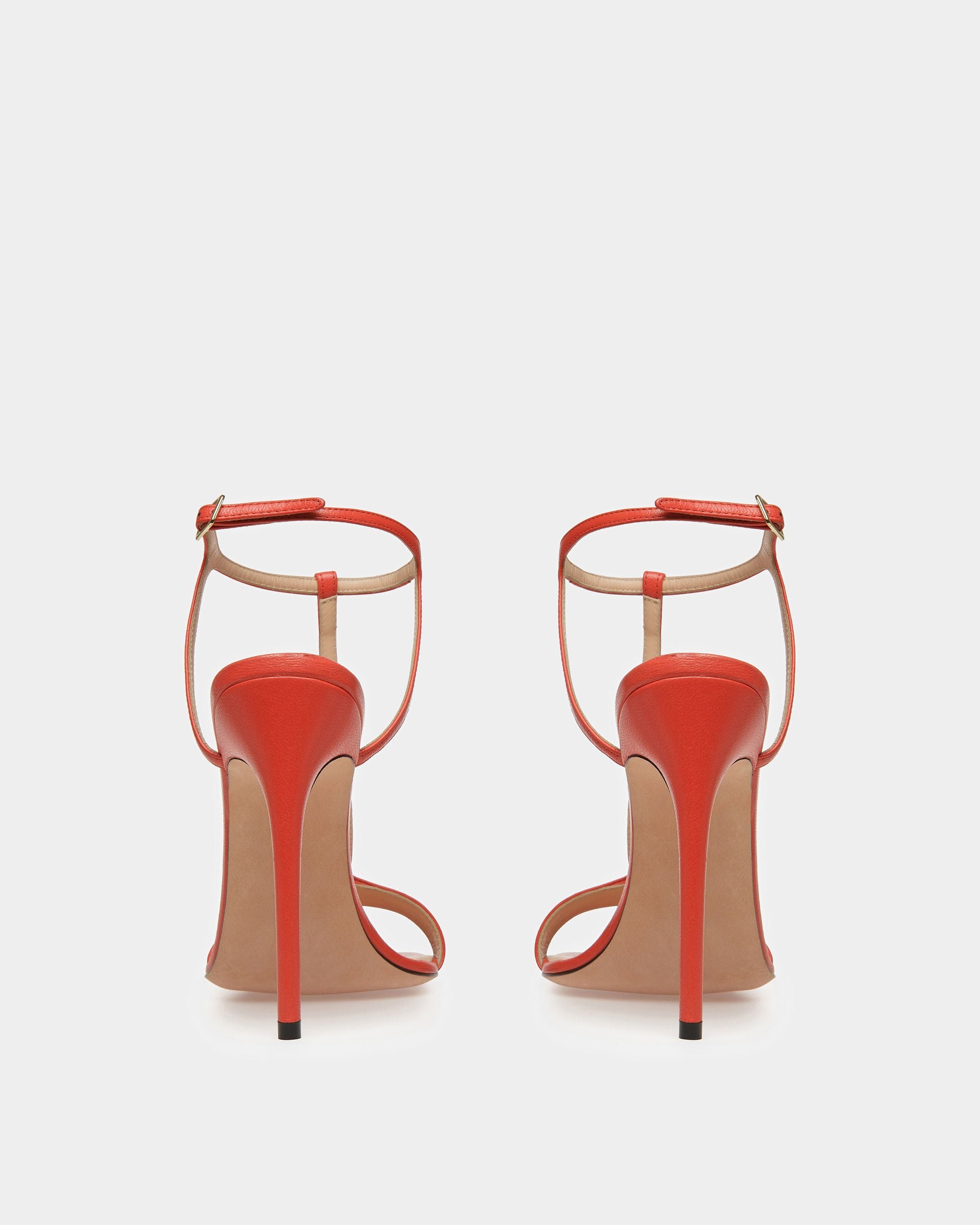 Natalia Ledersandalen In Orange - Damen - Bally - 04