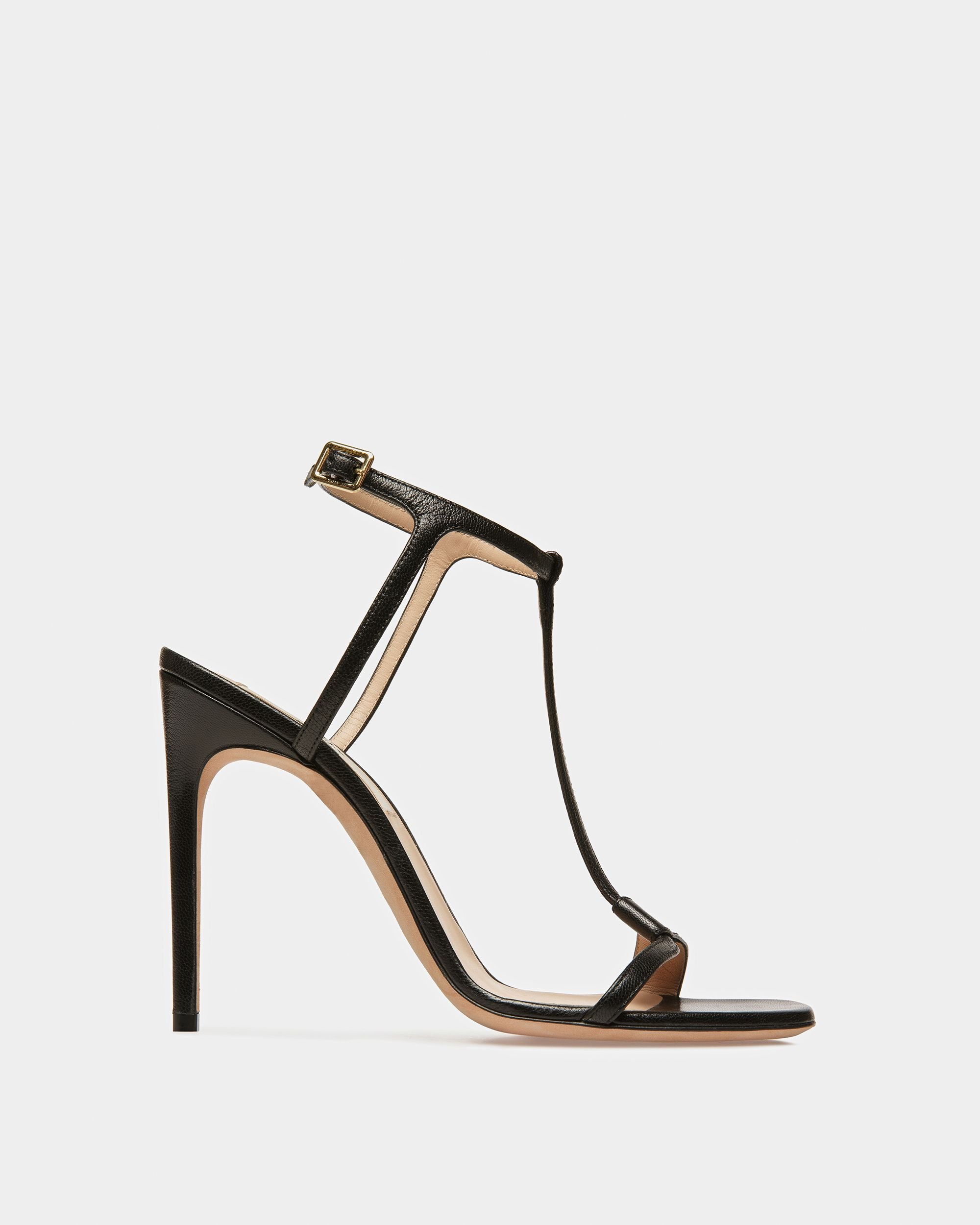 Natalia Ledersandale In Schwarz - Damen - Bally - 01