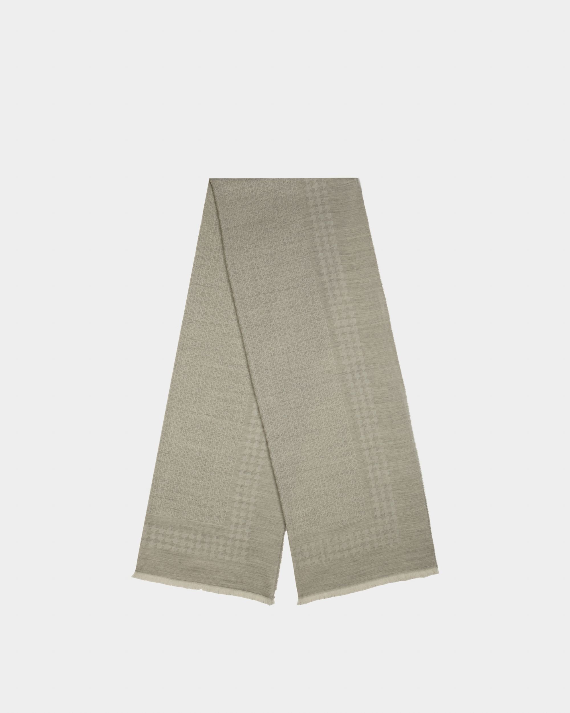 Écharpe En Laine Grise - Femme - Bally - 01