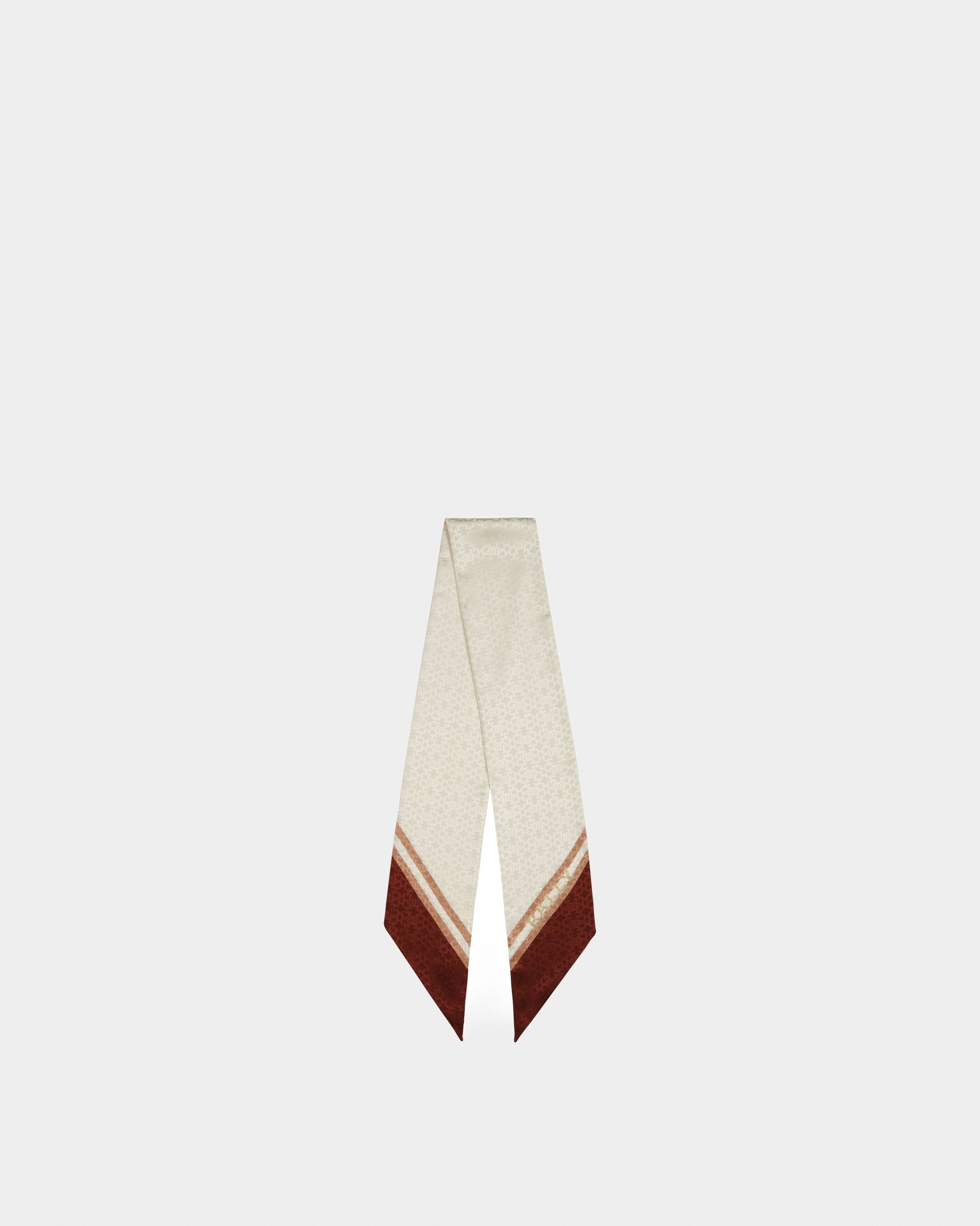 Silk Scarf In Brown - Women's - Bally - 01