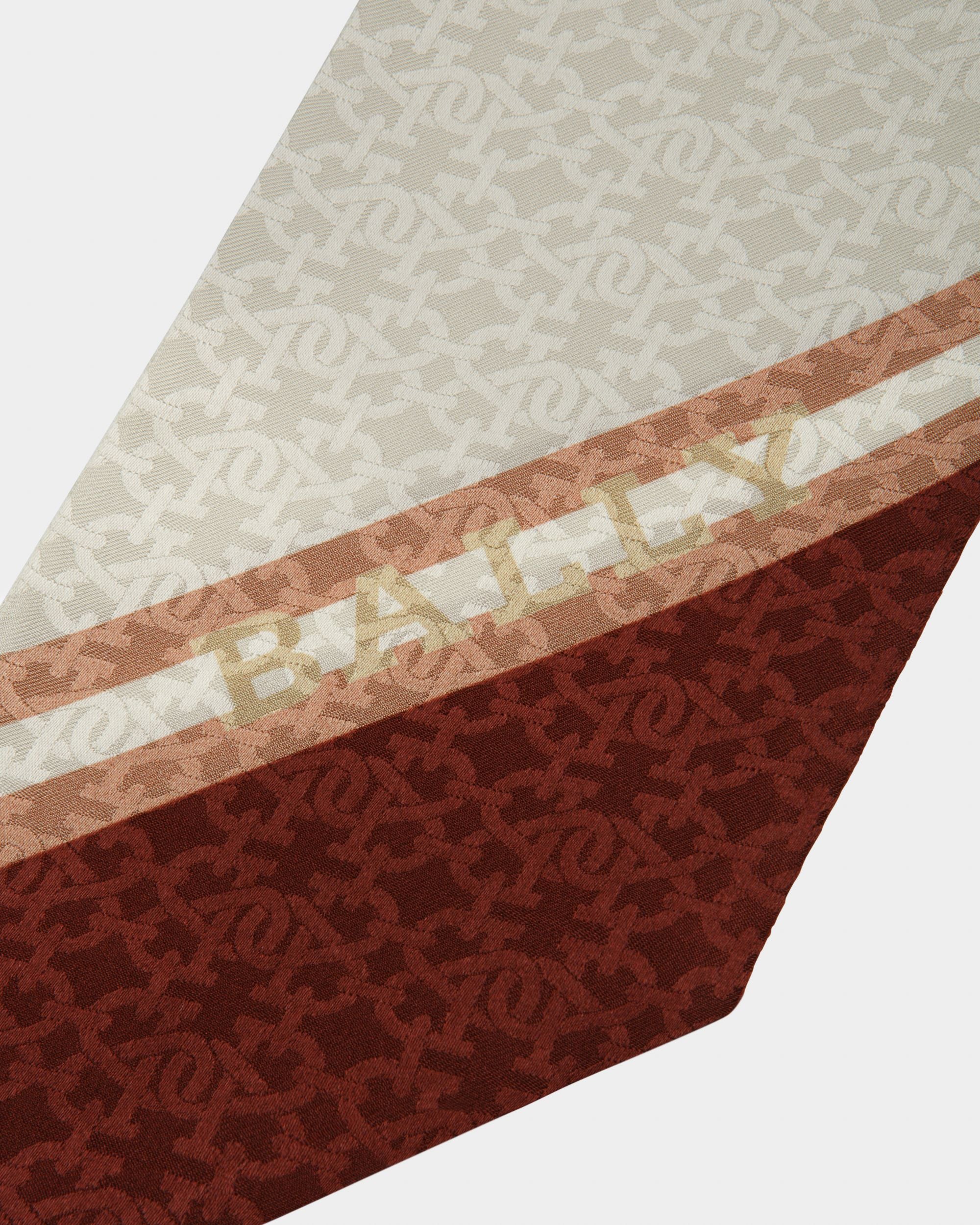 Silk Scarf In Brown - Women's - Bally - 02
