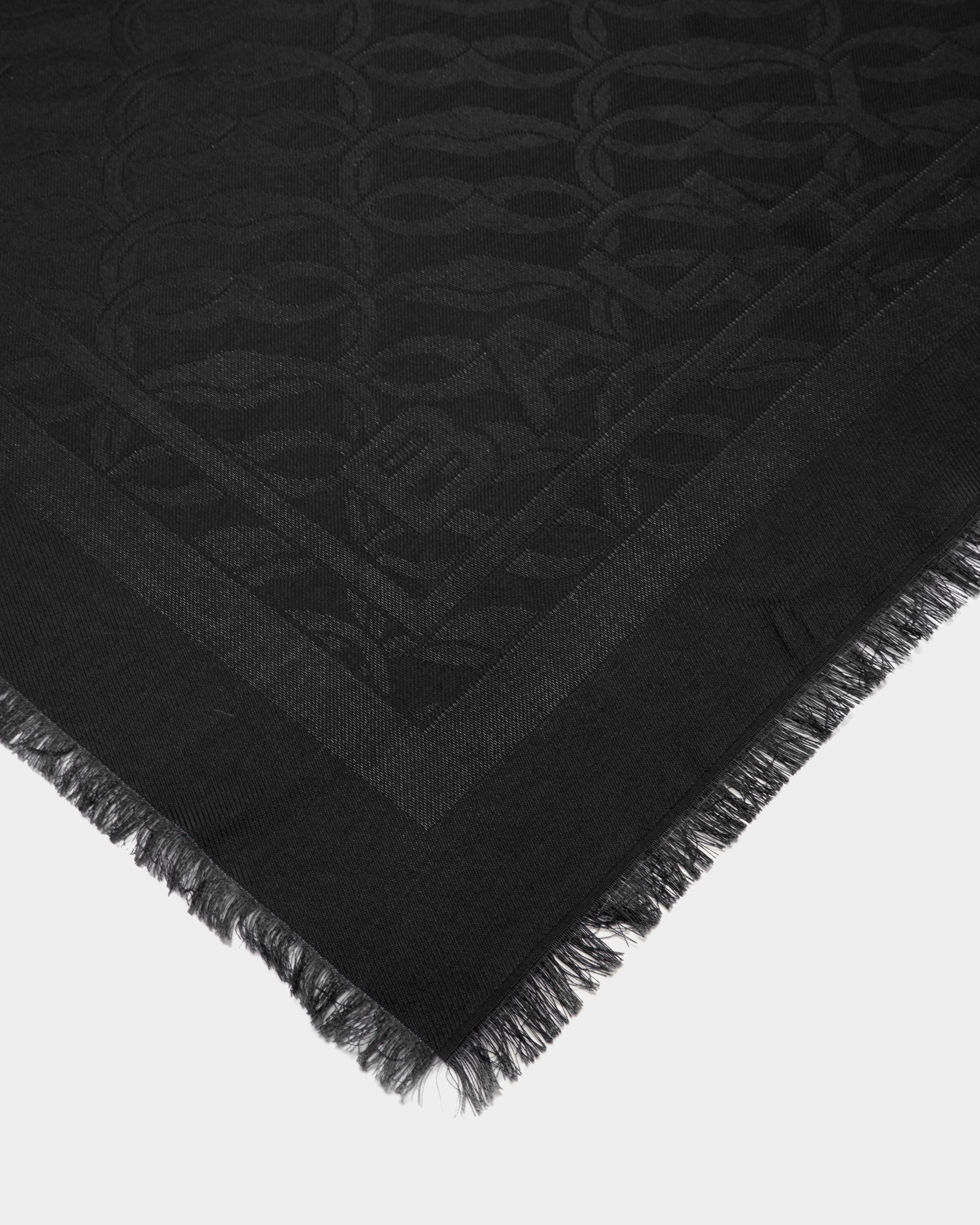 Halstuch mit Emblem-Print Aus schwarzer Seide - Damen - Bally - 02