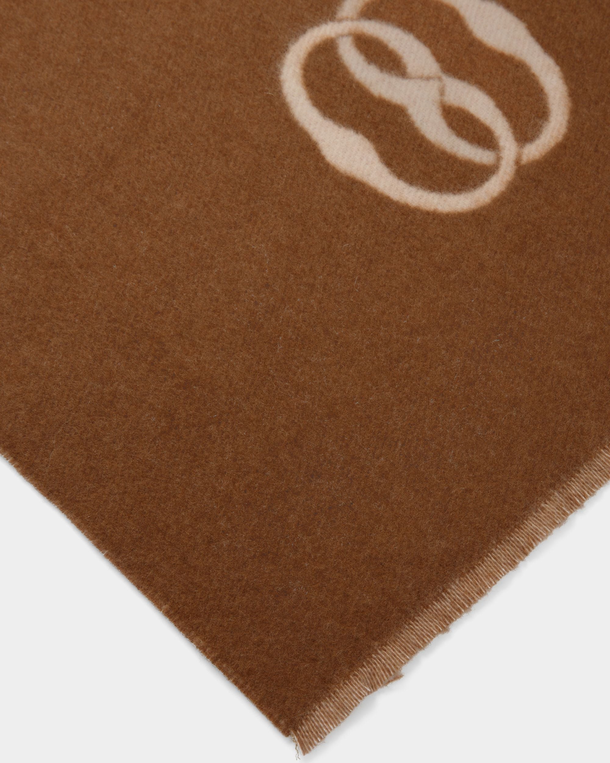 Écharpe Emblem En tissu couleur désert et Dusty Petal - Femme - Bally - 03