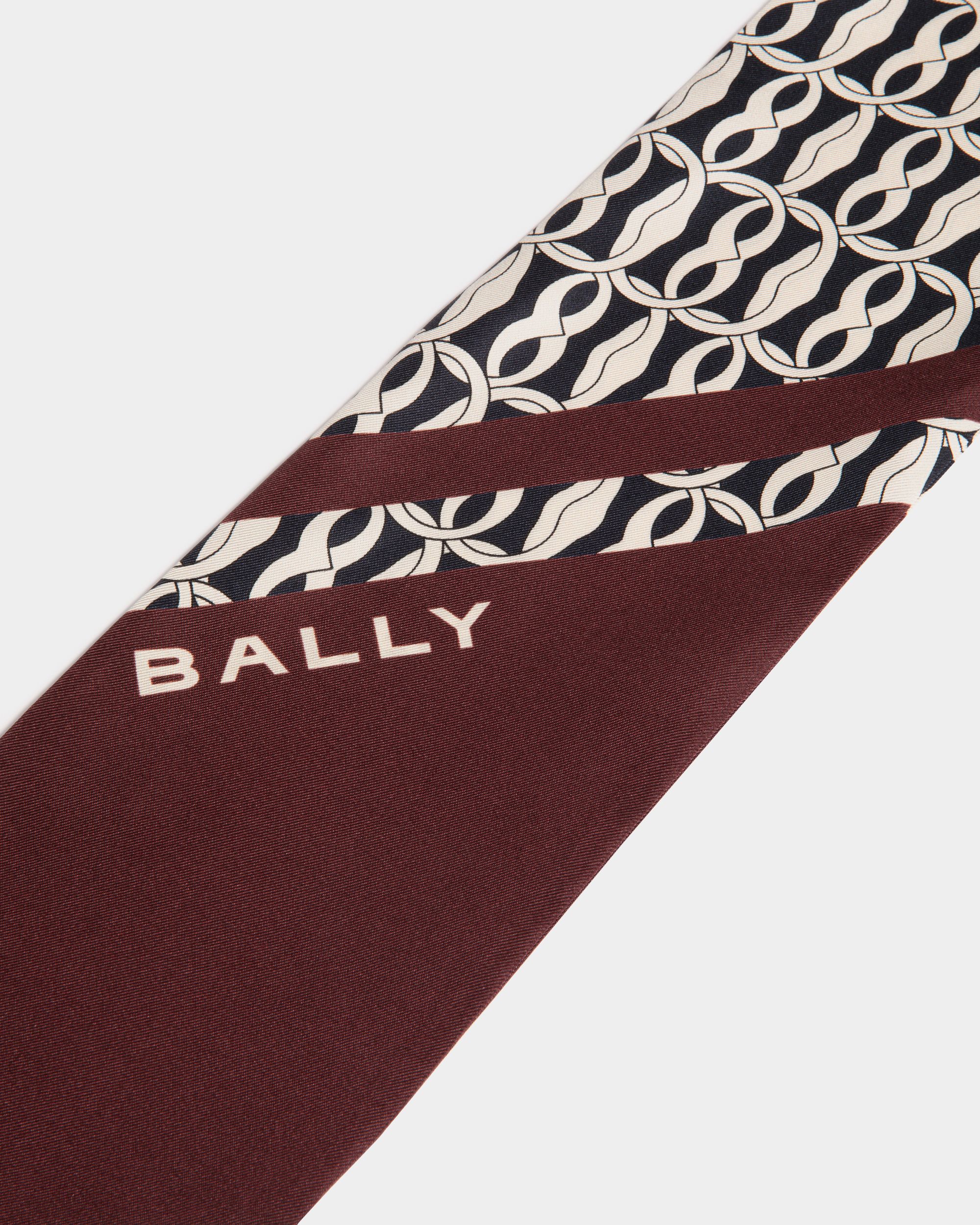 Foulard En Soie Andorra Avec Imprimé Emblem - Femme - Bally - 02