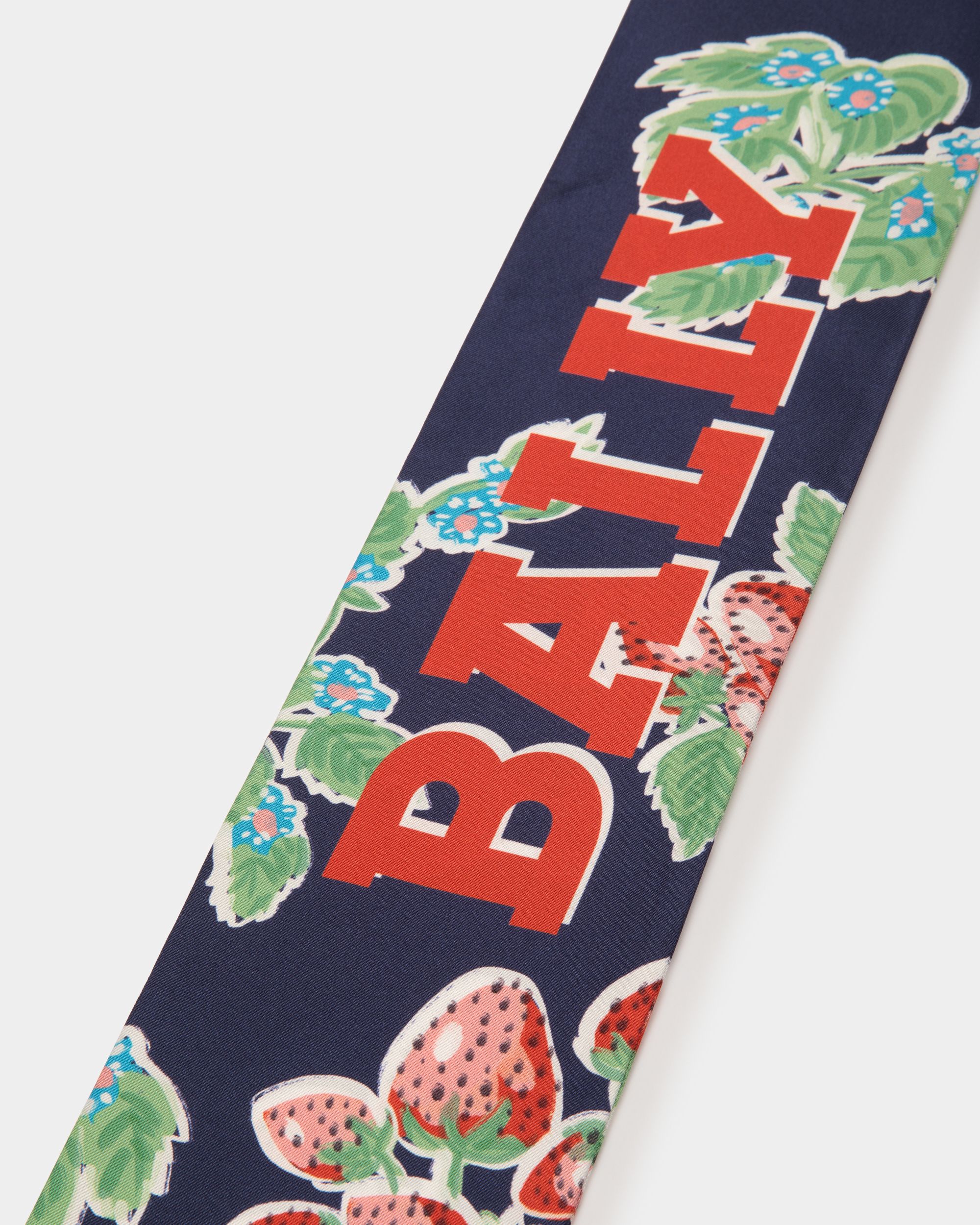 Bedrucktes Halstuch Aus Seide In Strawberry - Damen - Bally - 03