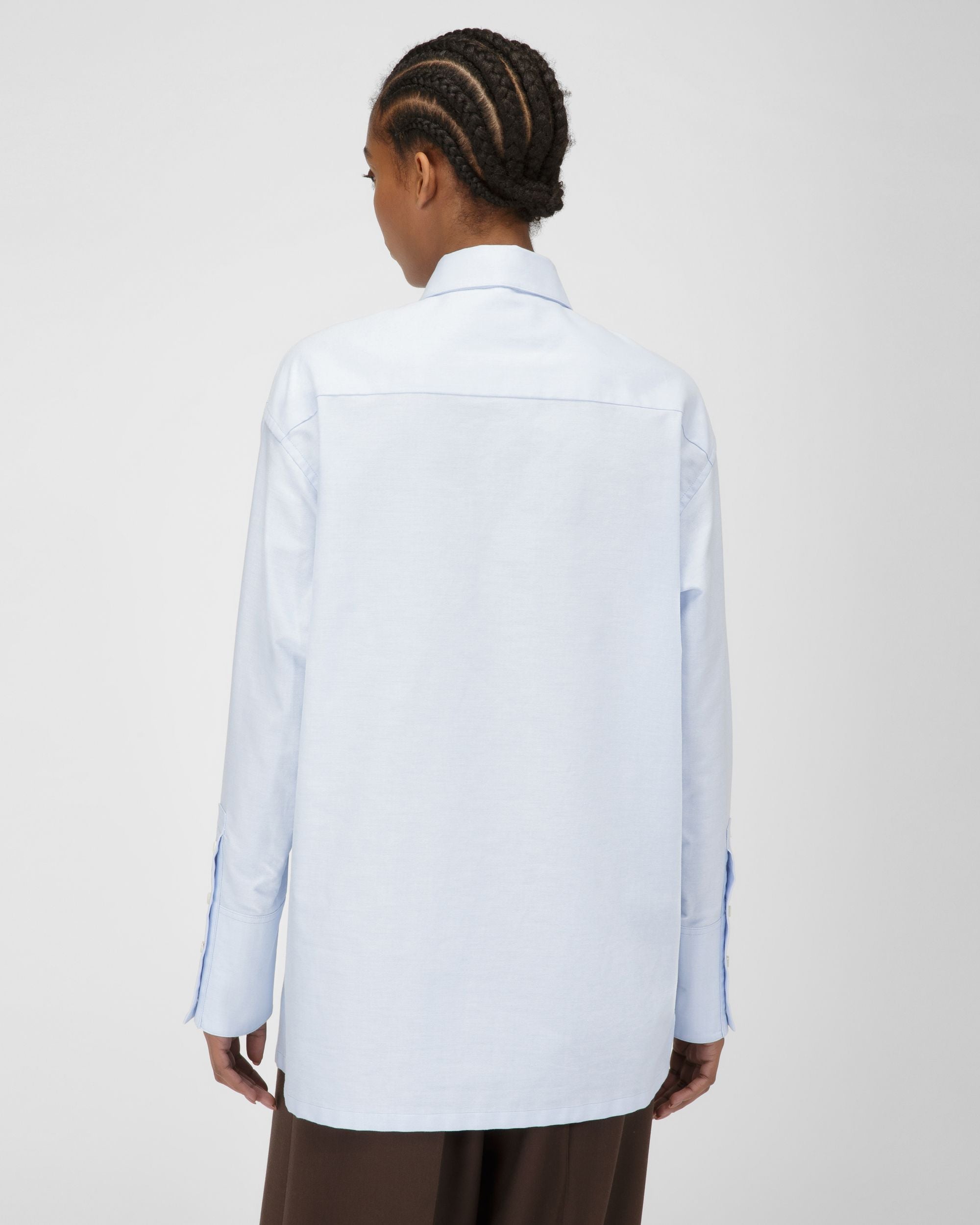 Chemise En Coton Bleu - Femme - Bally - 03