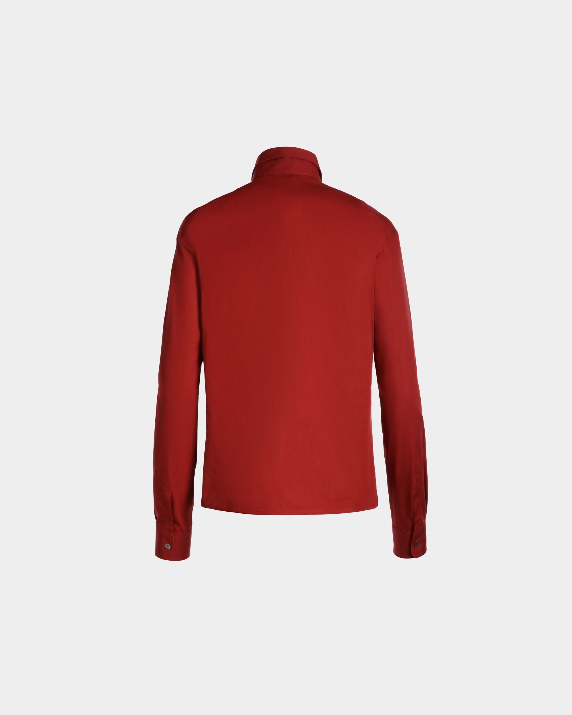 Chemise À Manches Longues En Coton Heritage Red - Femme - Bally - 03