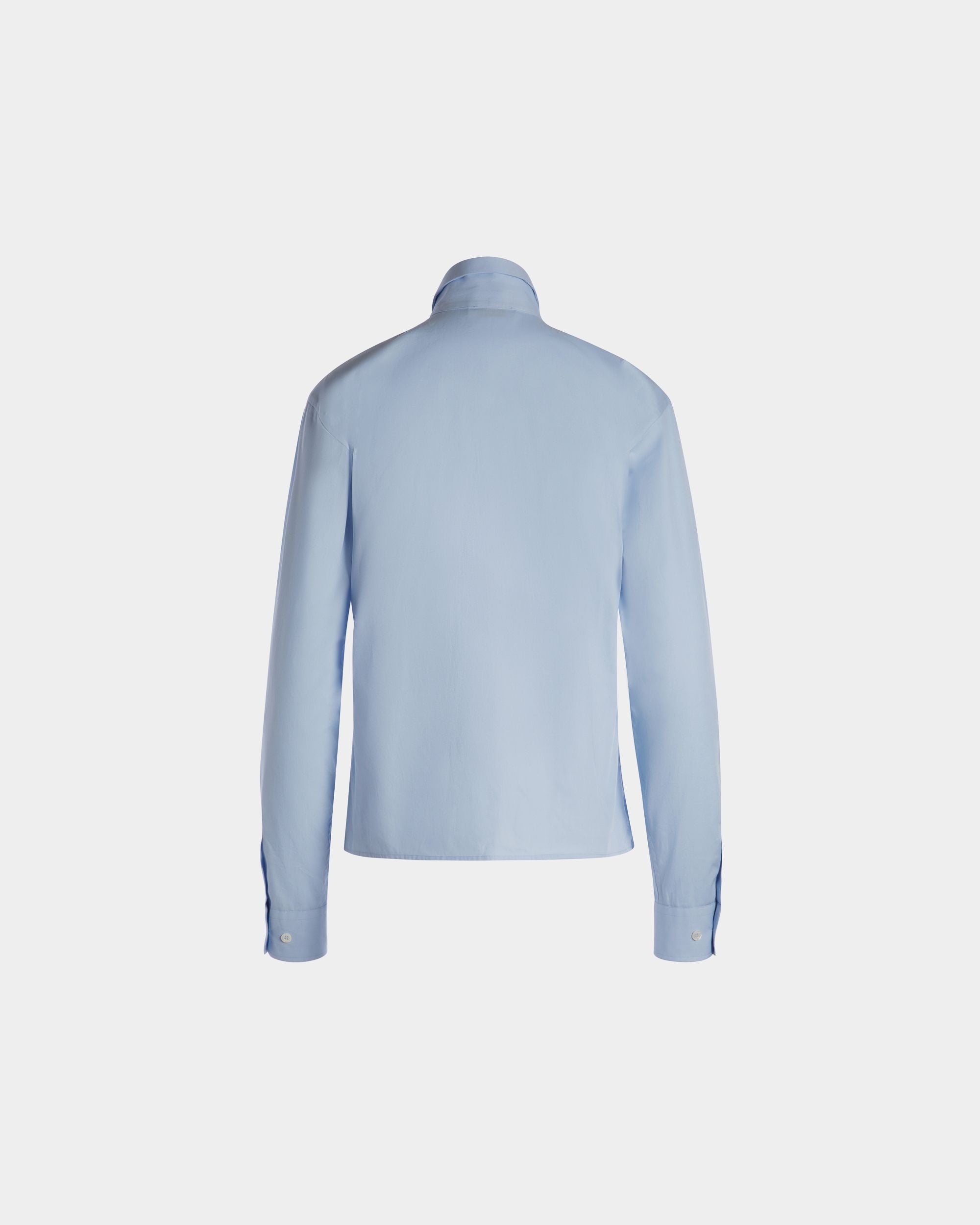 Langärmeliges Hemd Aus Baumwolle In Light Blue - Damen - Bally - 06