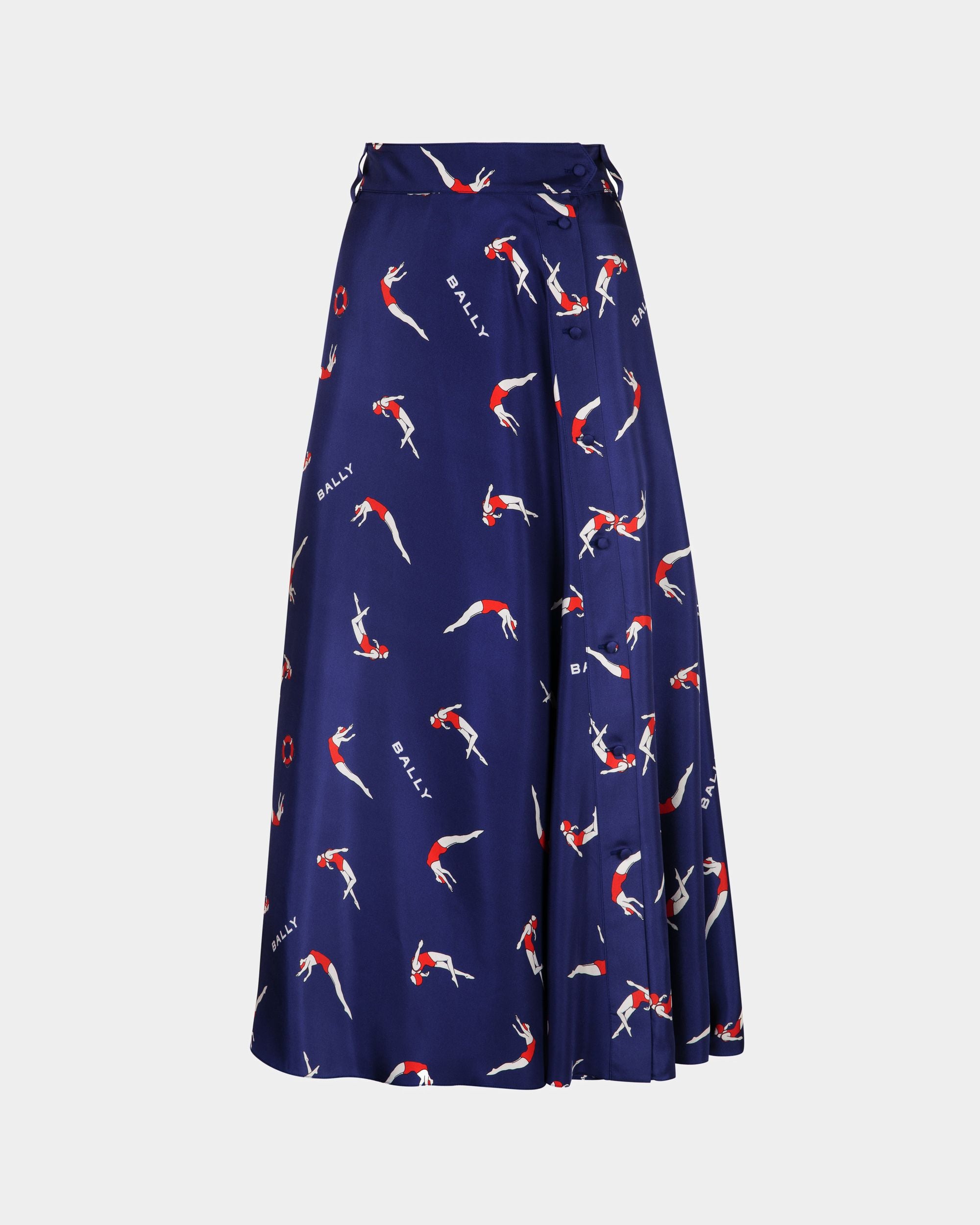 Bedruckter Midi-Rock Aus Seide - Damen - Bally - 01