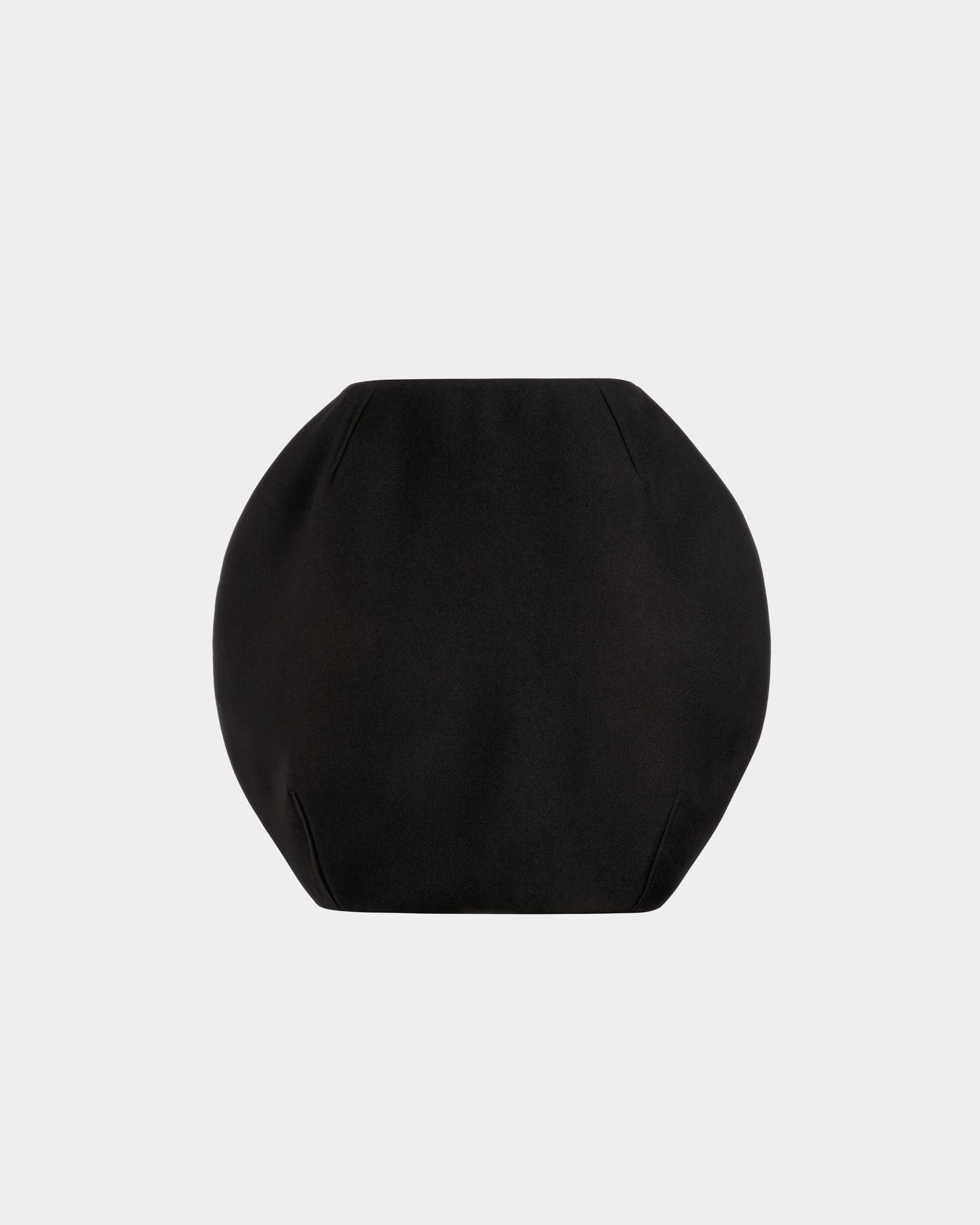 Mini Skirt in Black Wool - Femme - Bally - 01