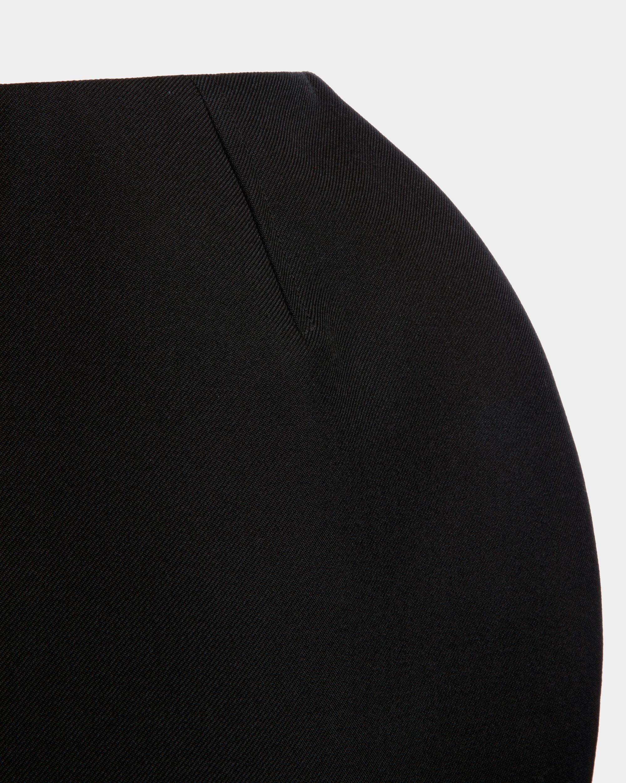 Mini Skirt in Black Wool - Femme - Bally - 02