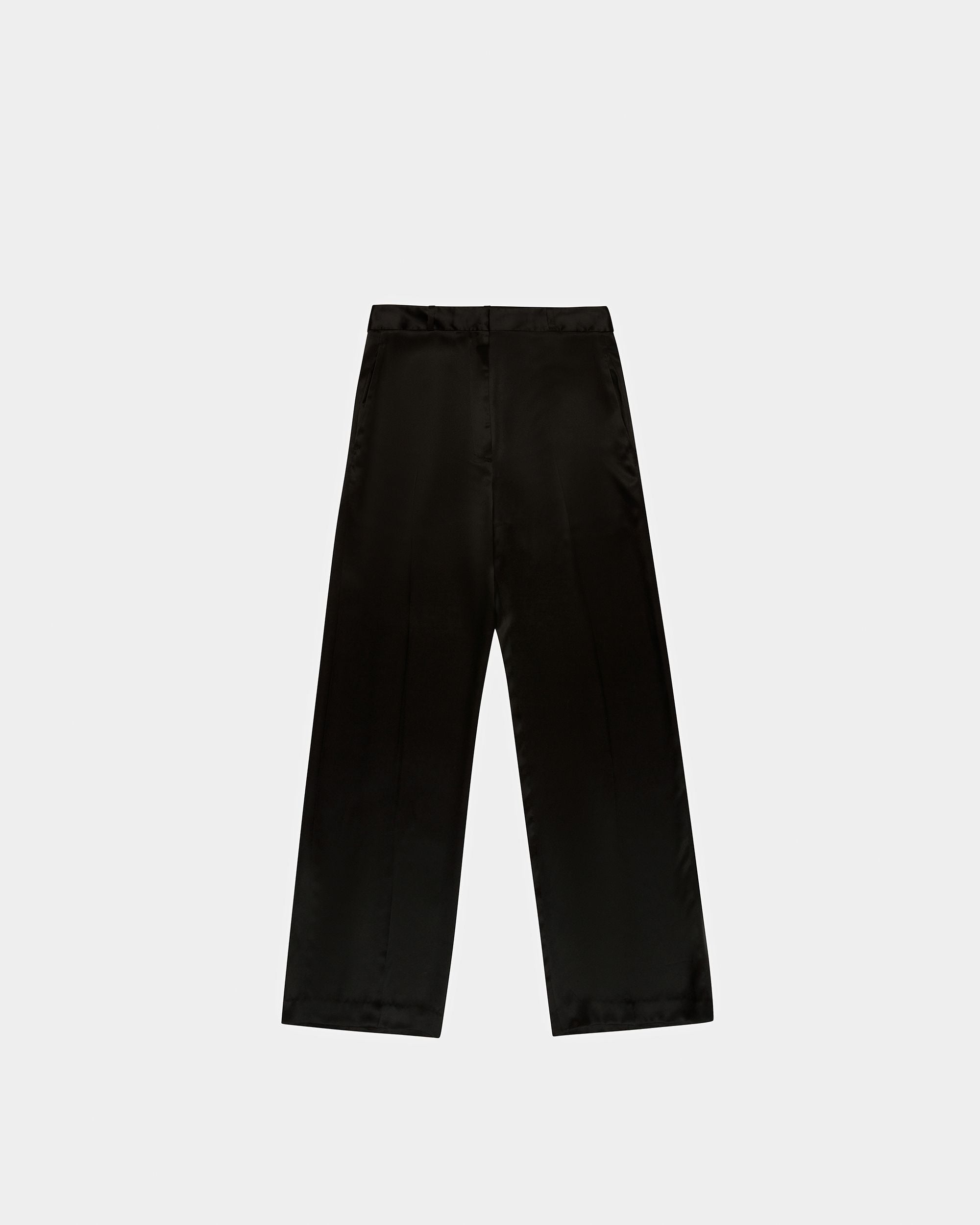 Pantalones De Seda En Negro - Mujer - Bally - 01