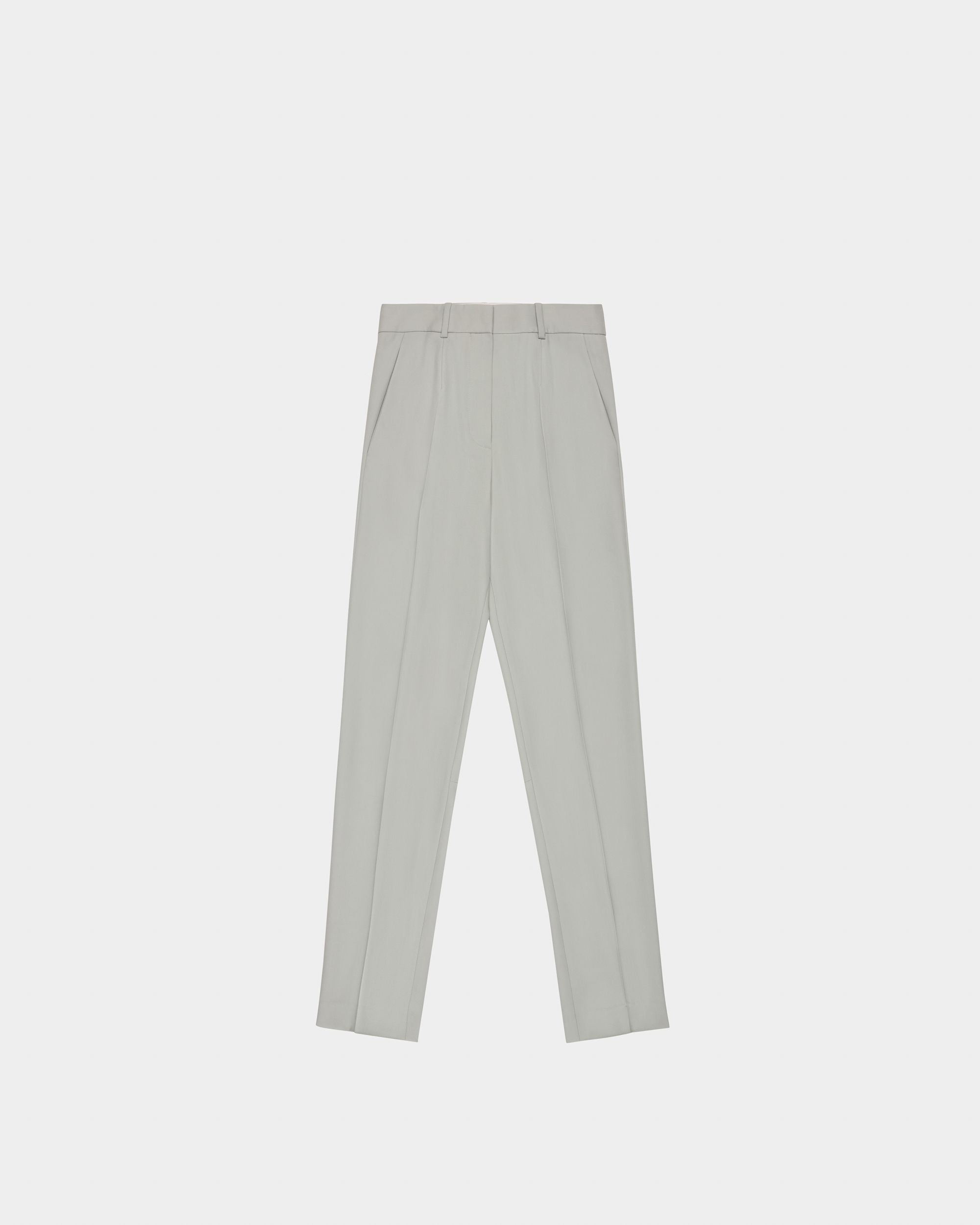 Pantalon En Laine Gris - Femme - Bally - 04