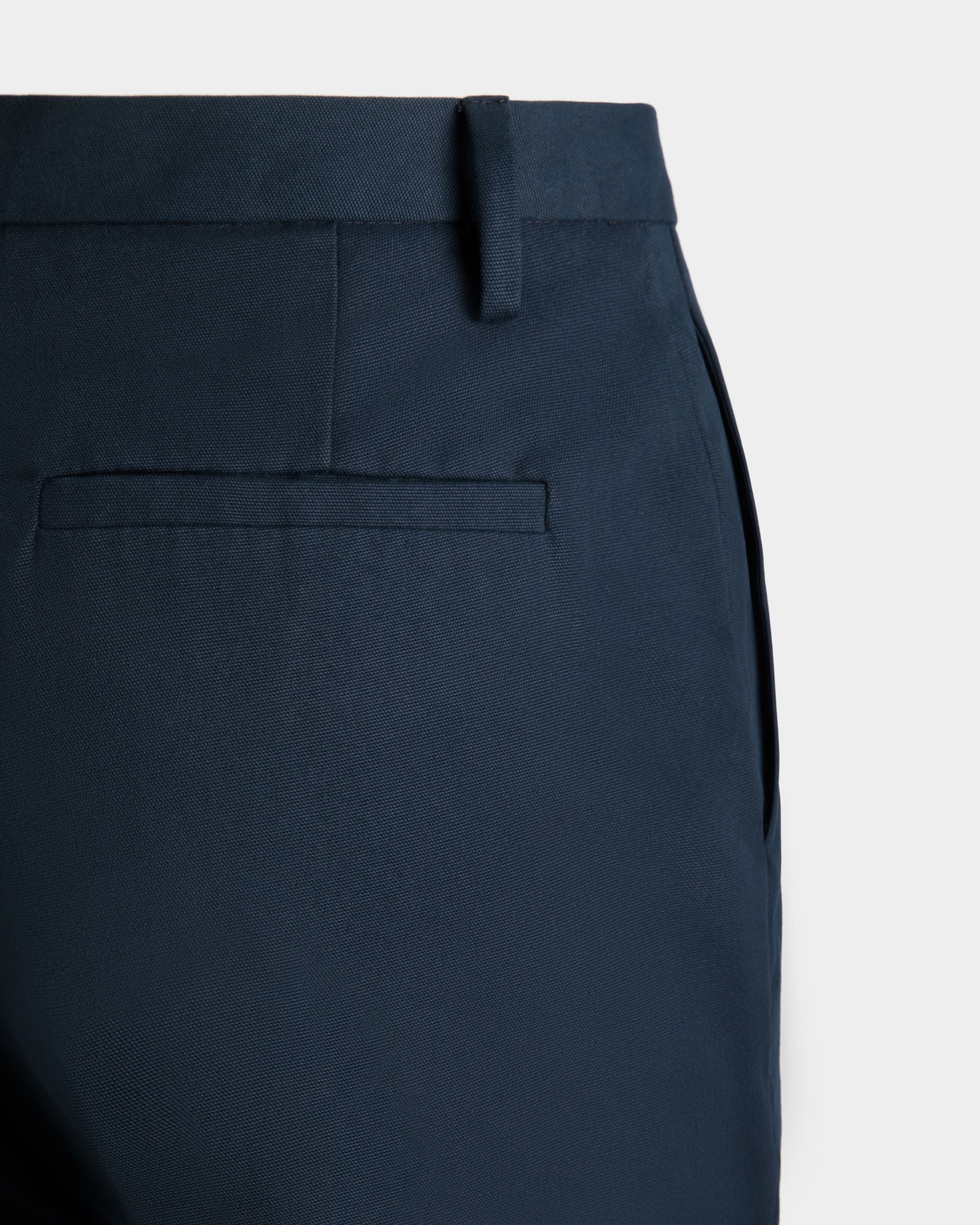 Pants in Blue Cotton - Women's - Bally - 02
