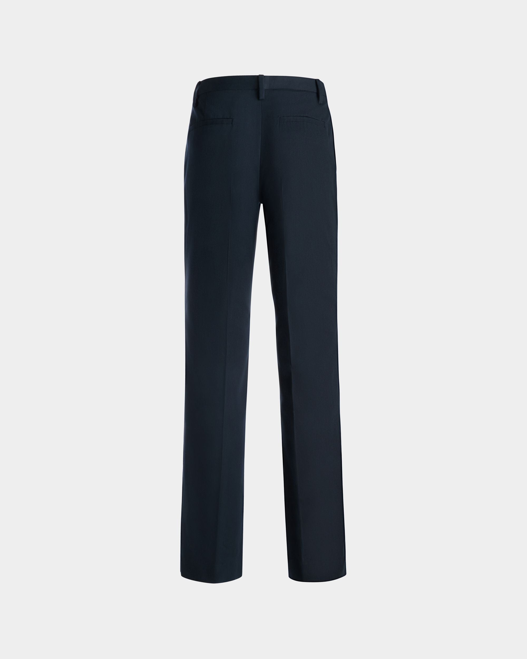 Pants in Blue Cotton - Women's - Bally - 03