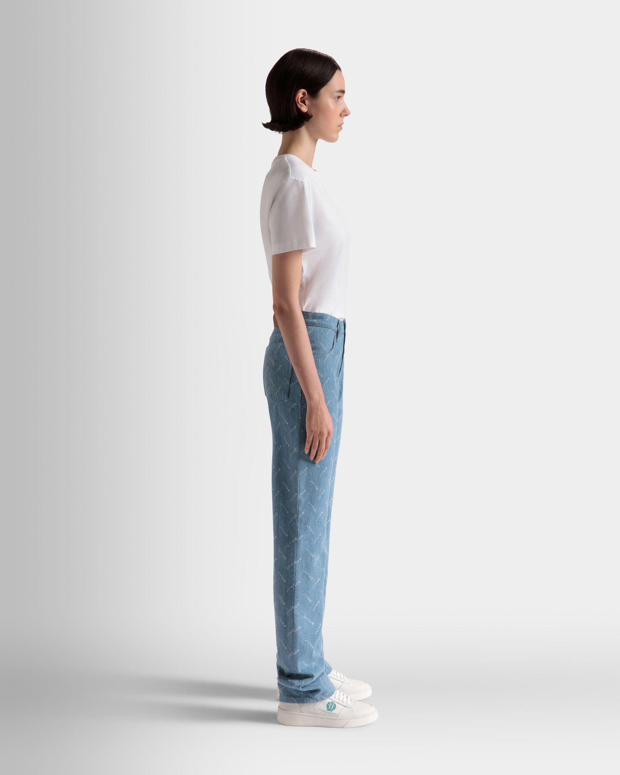 Vaqueros De Algodón Azul Claro - Mujer - Bally - 05