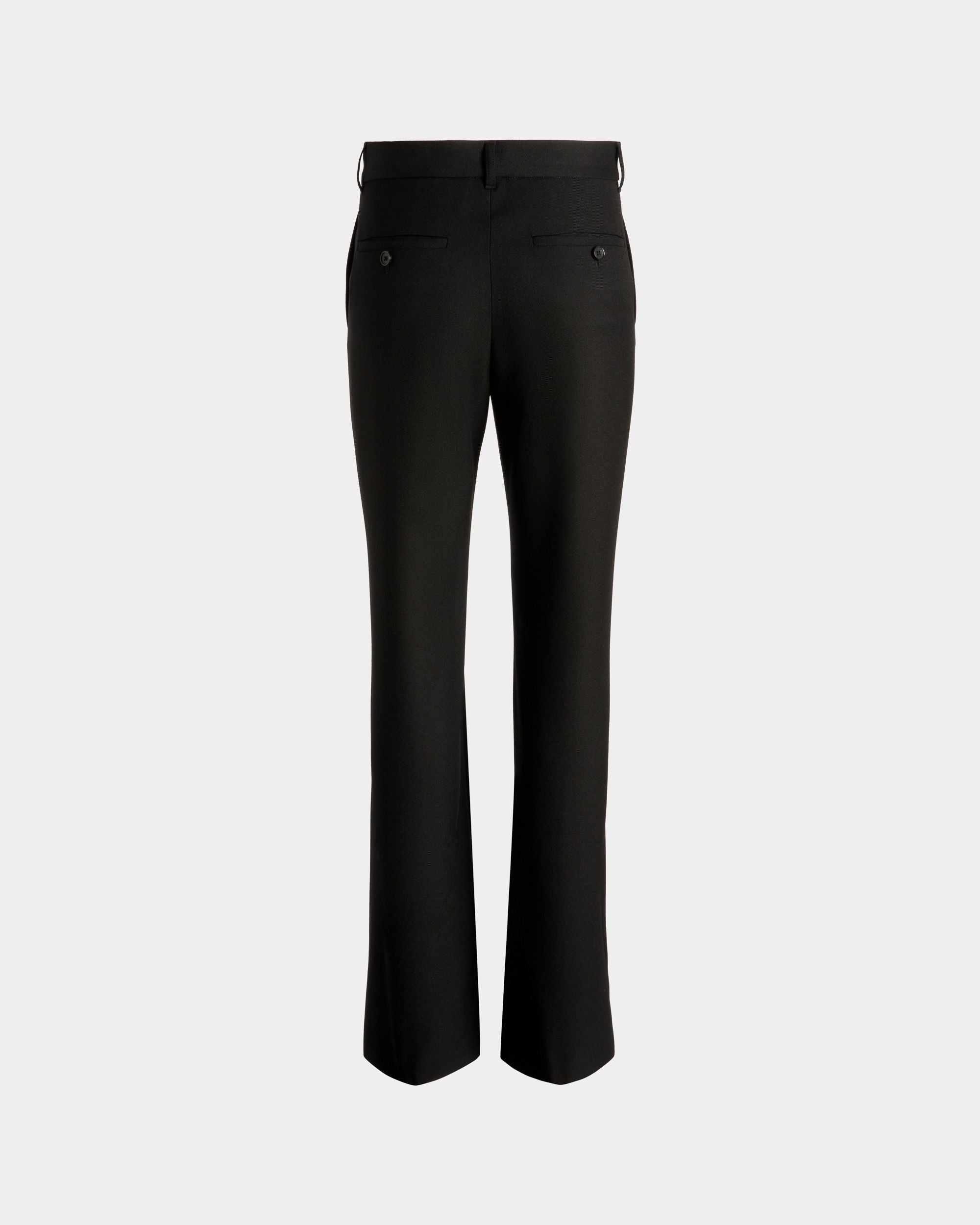 Pantalón Acampanado De Lana Negra - Mujer - Bally - 07
