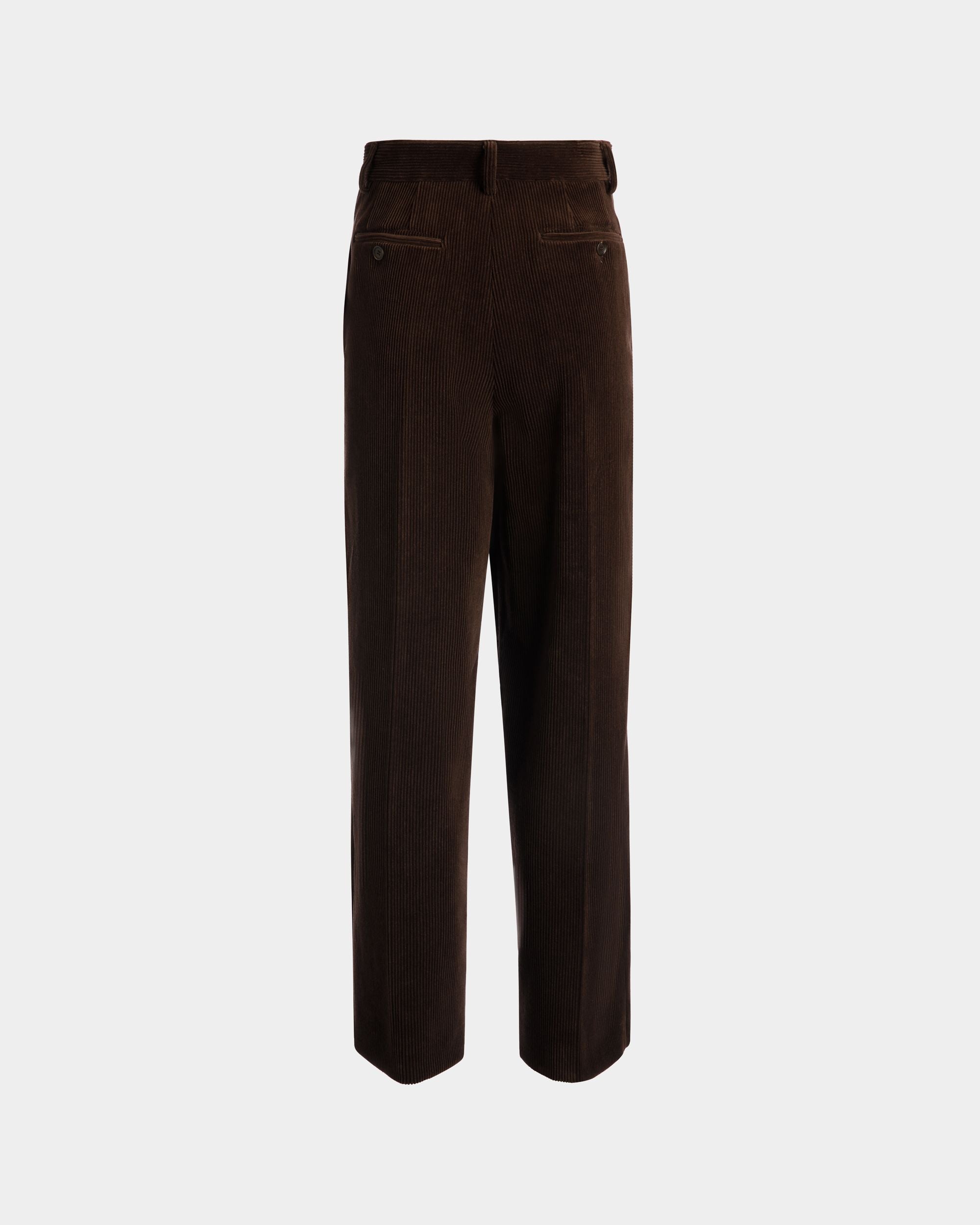 Winter Capsule Faltenhose Aus Baumwollcord In Ebenholzschwarz - Damen - Bally - 07